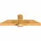Ekena Millwork Eugene Rough Sawn Timber Gable Bracket, Western Red Cedar, 48"W x 16"H x 4"D x 6"F, 8/12 Pitch GBW048X16X0406EUG00RWR - alternate 2